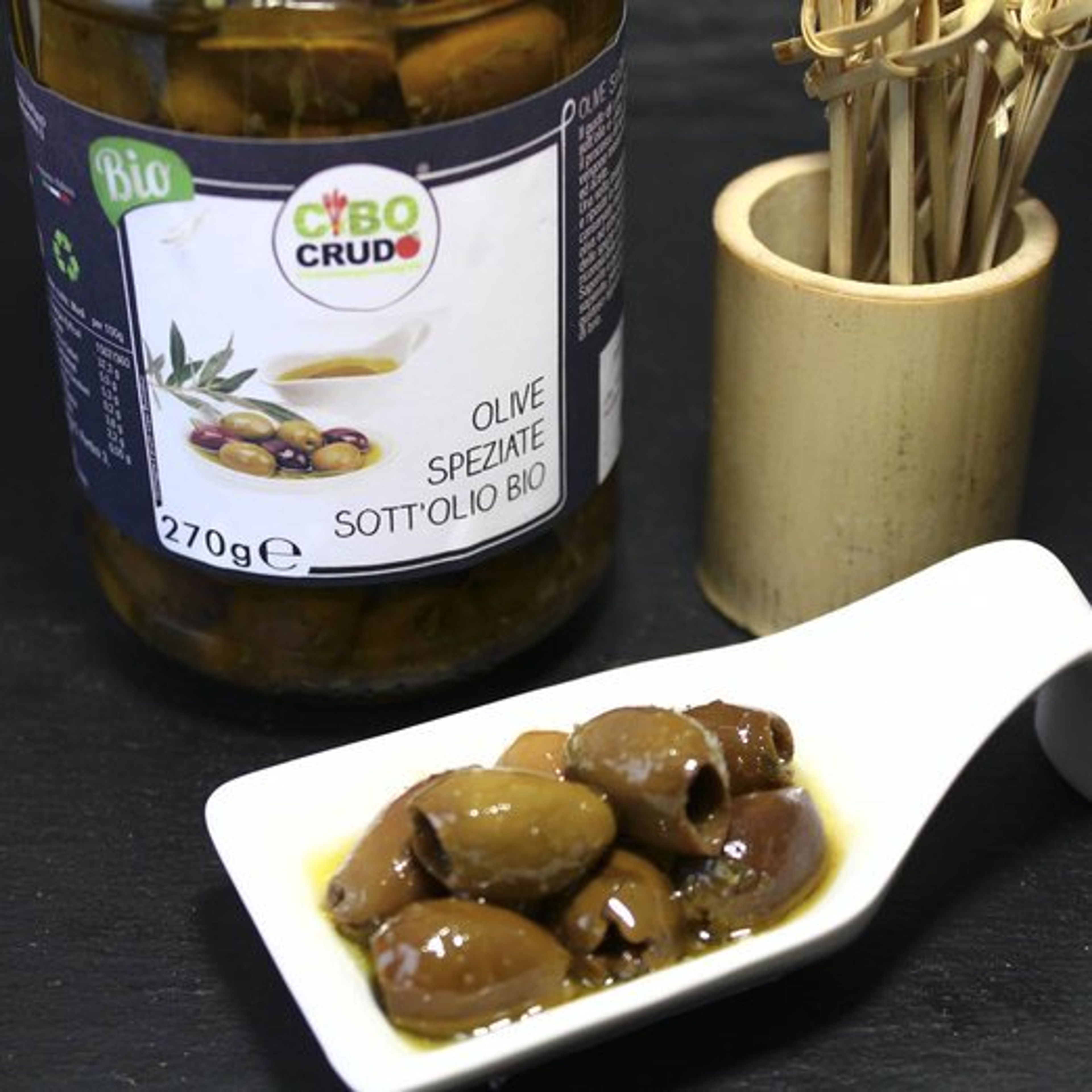 Olive Toscane Speziate Sott'olio Bio - 270g 1