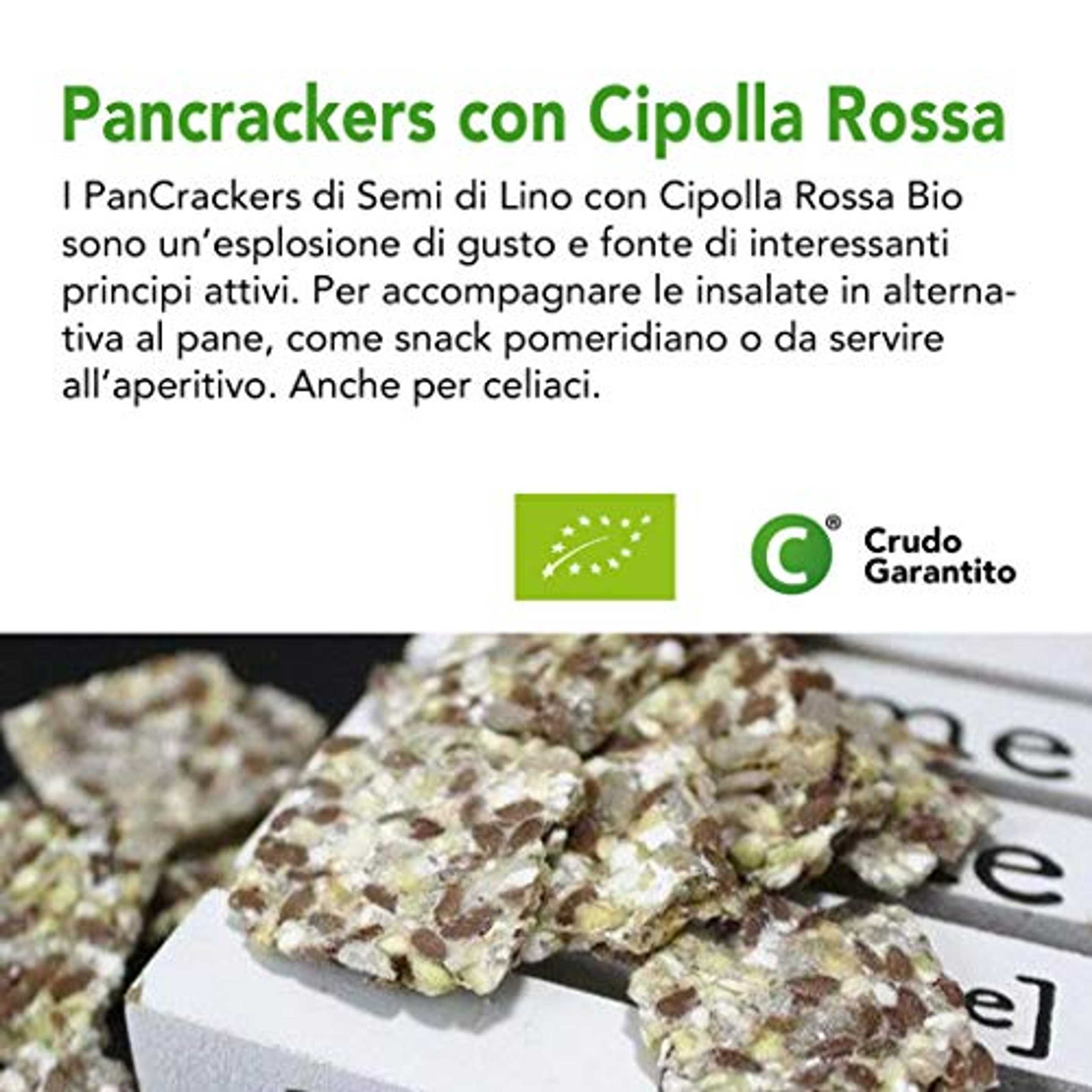 Crackers Crudi Con Semi Di Lino E Cipolla Rossa Bio 4