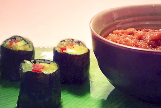 Foglio di Alga Nori per Sushi Fruttariano Igienista