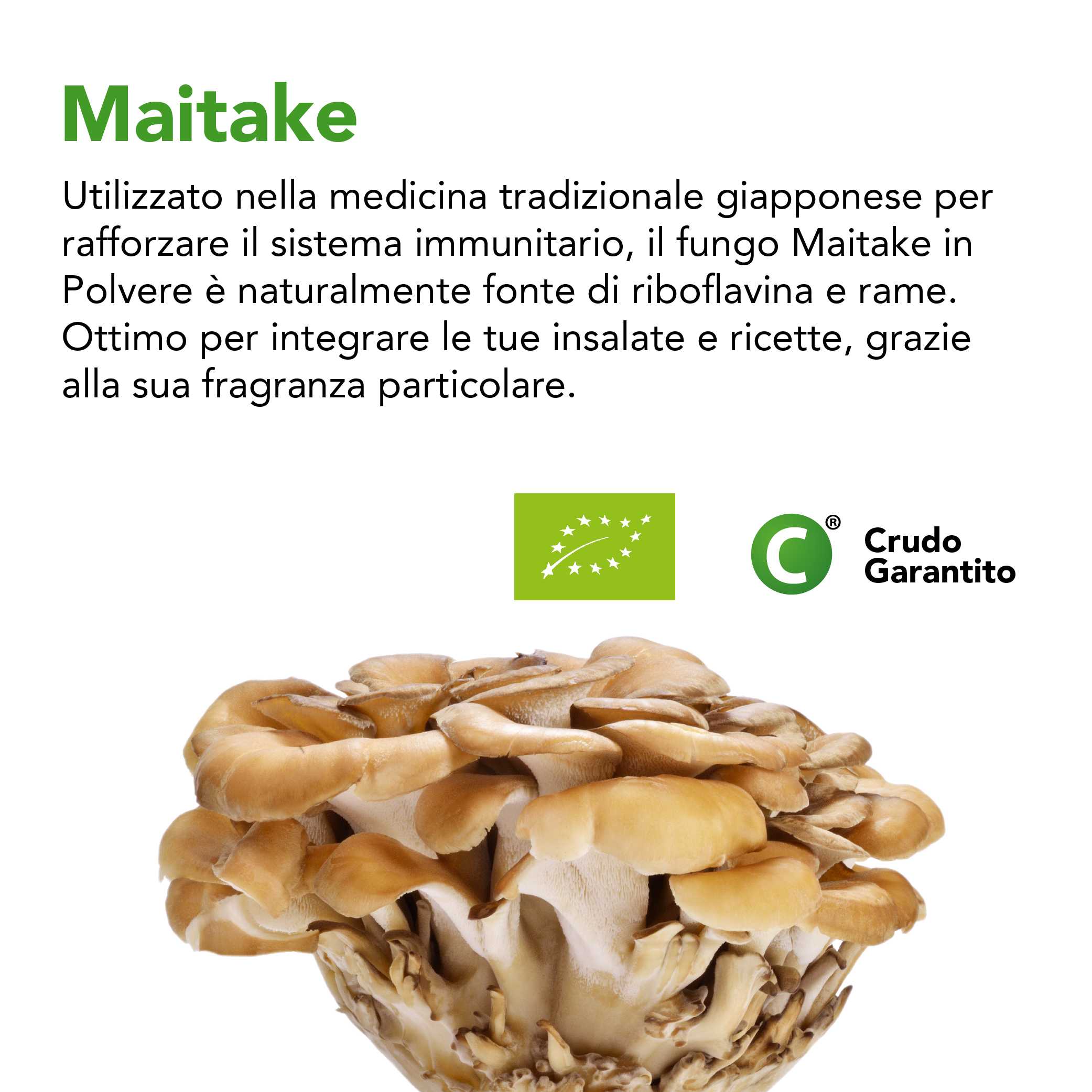 Maitake Bio (Grifola Frondosa) In Polvere Crudo 5