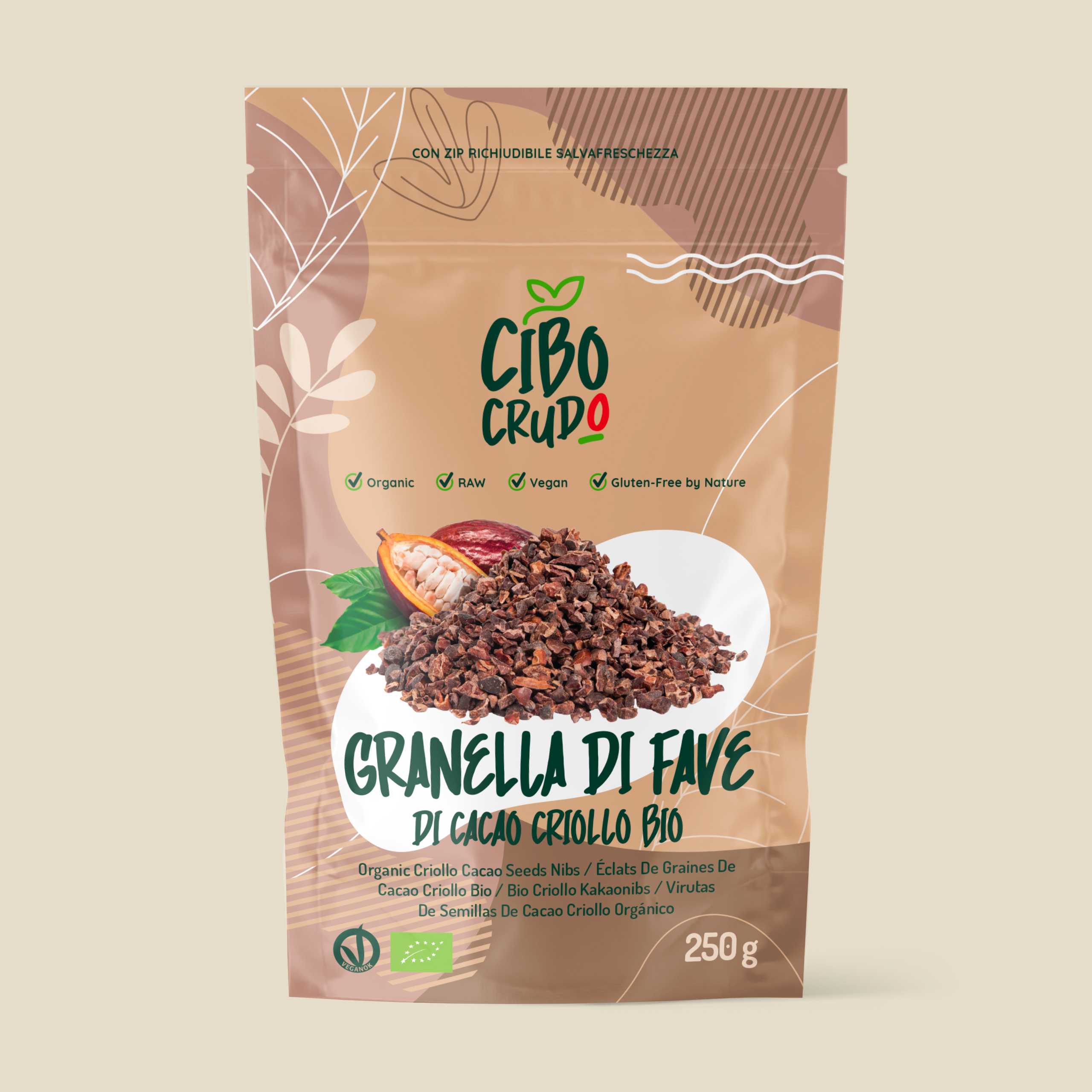 Granella di Cacao Crudo Bio 