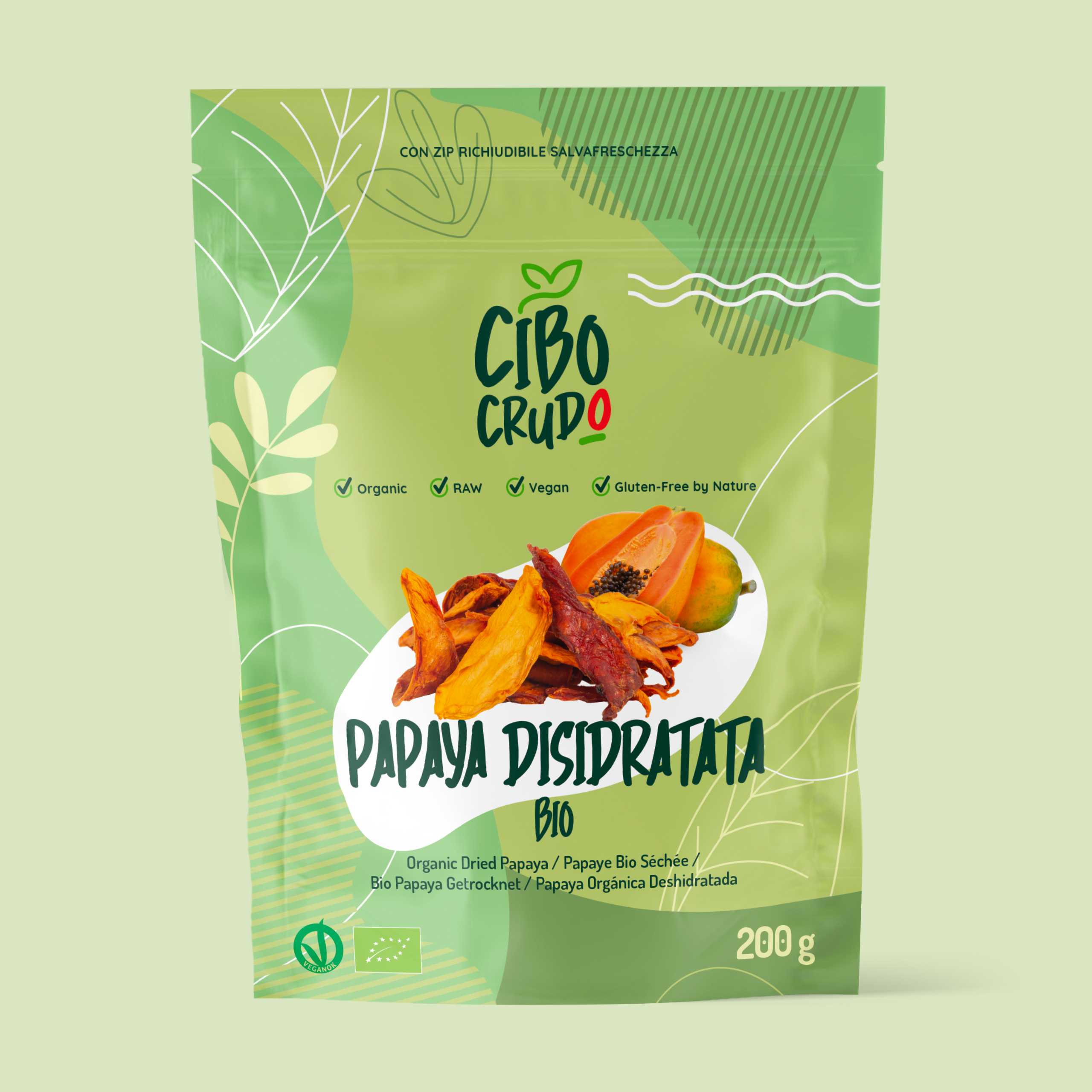 Papaya Disidratata Cruda Bio 1