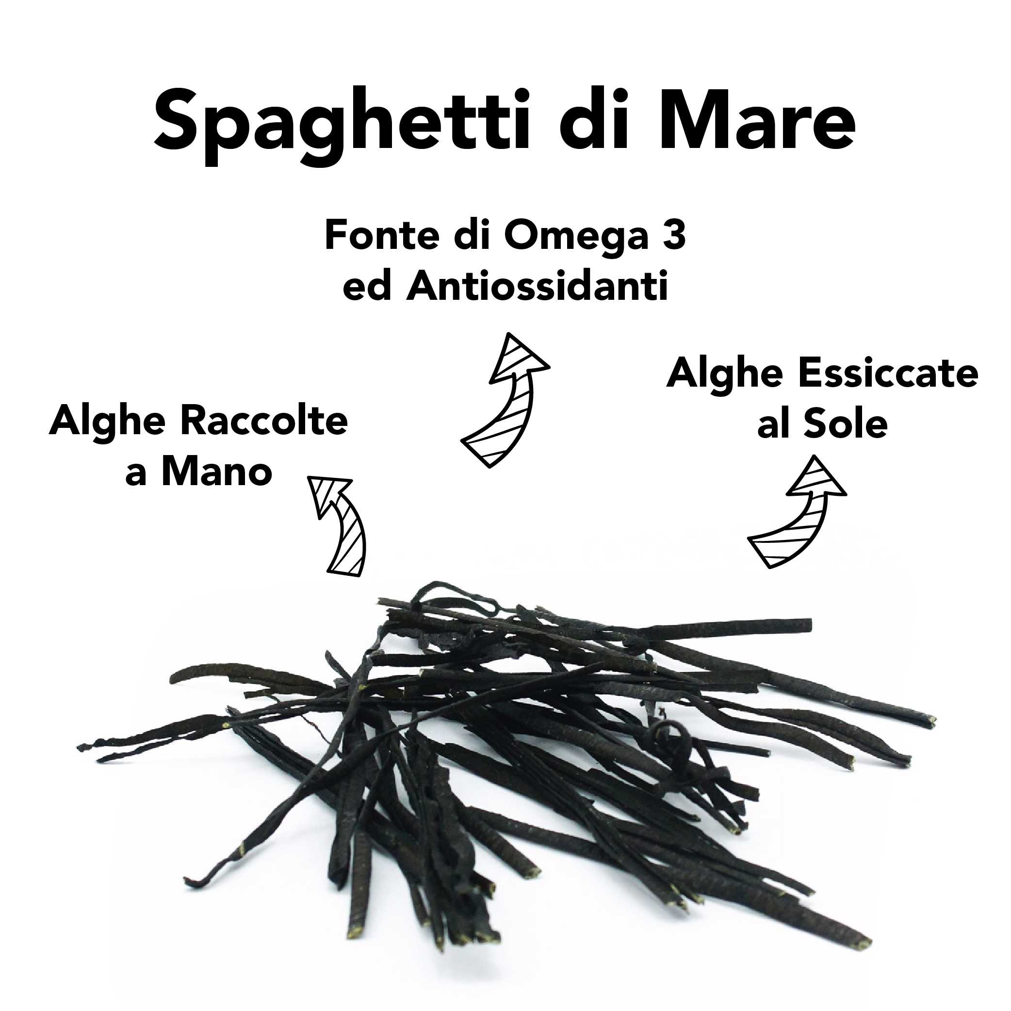 Alga Spaghetti Di Mare Cruda Essiccata Al Sole Bio 5
