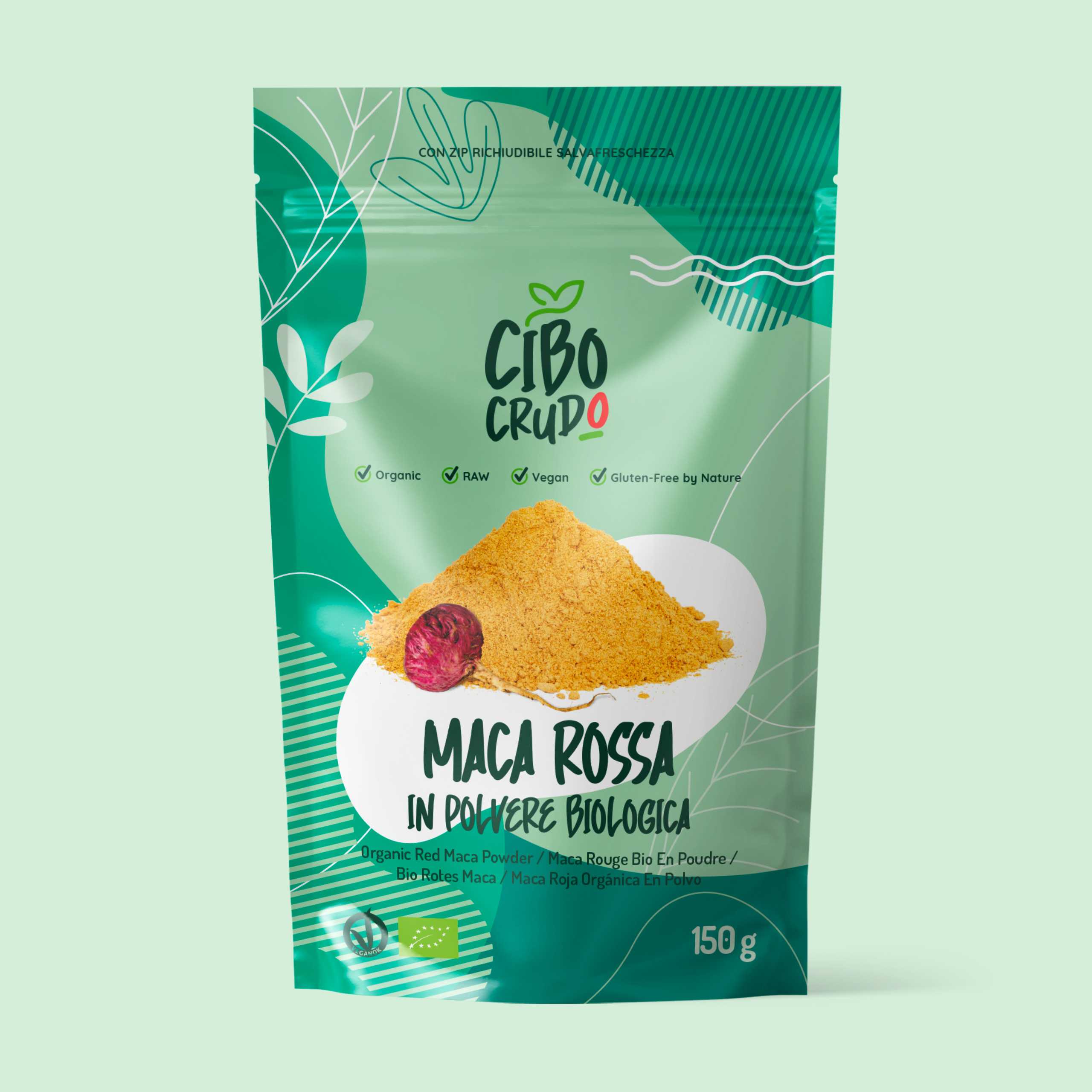 Maca Rossa in polvere Cruda Bio 