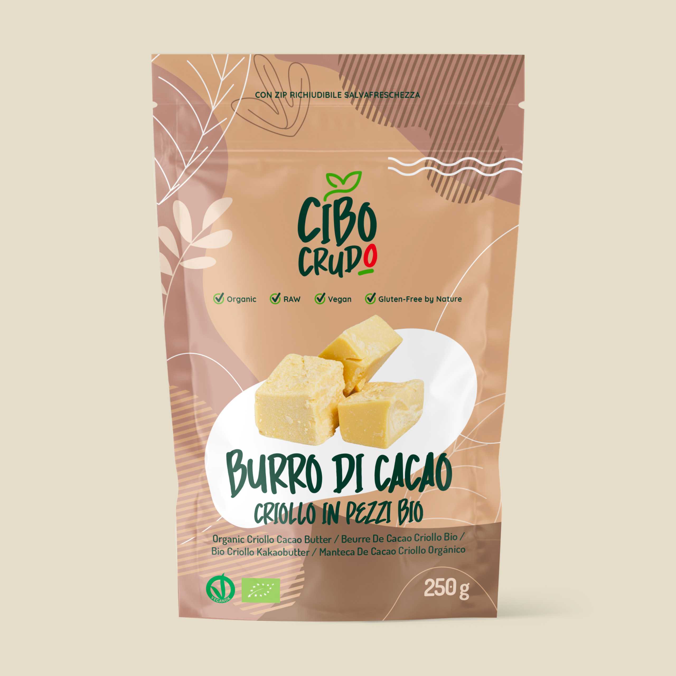Burro Di Cacao In Pezzi Crudo E Bio 1