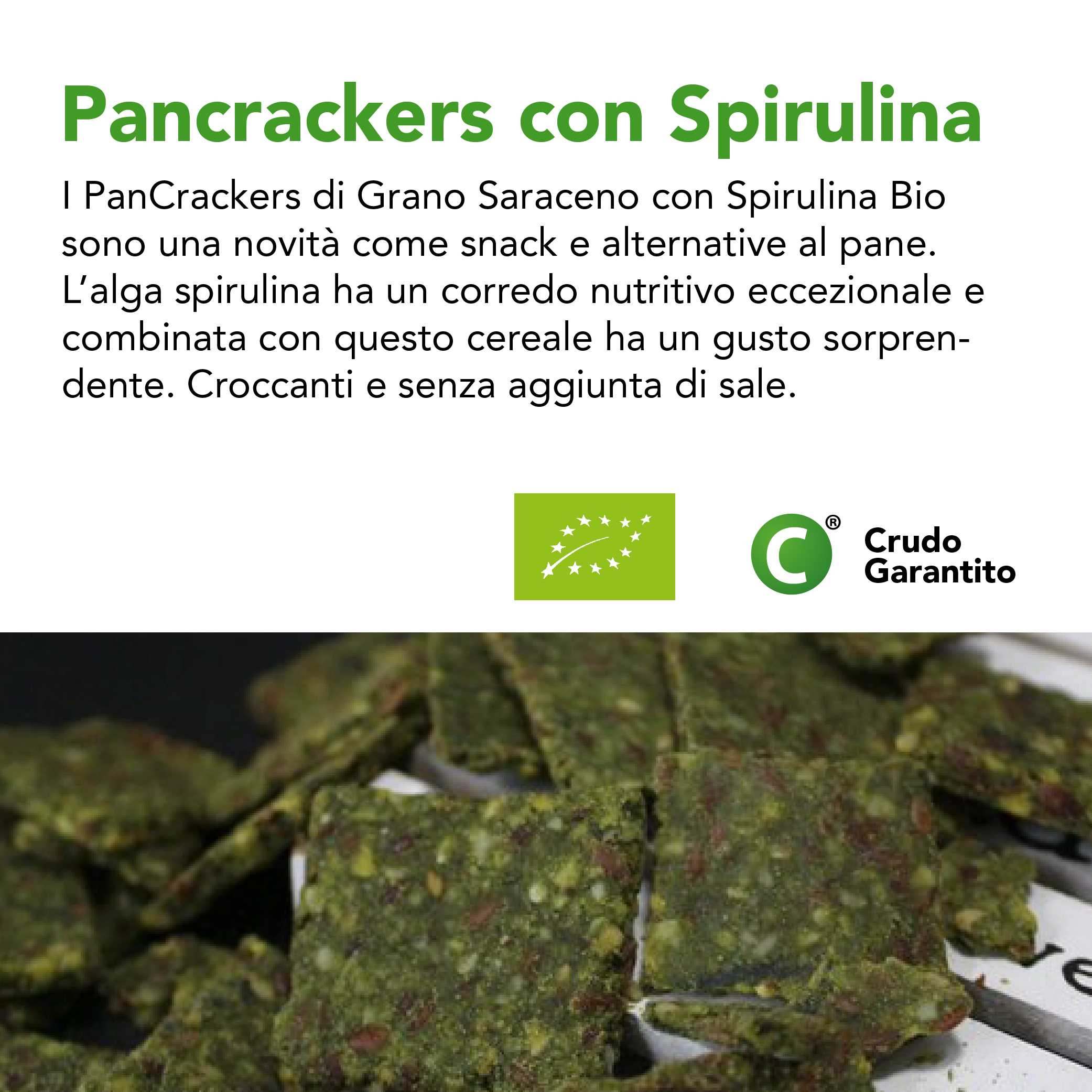 Crackers Crudi Di Grano Saraceno Con Spirulina Bio 3