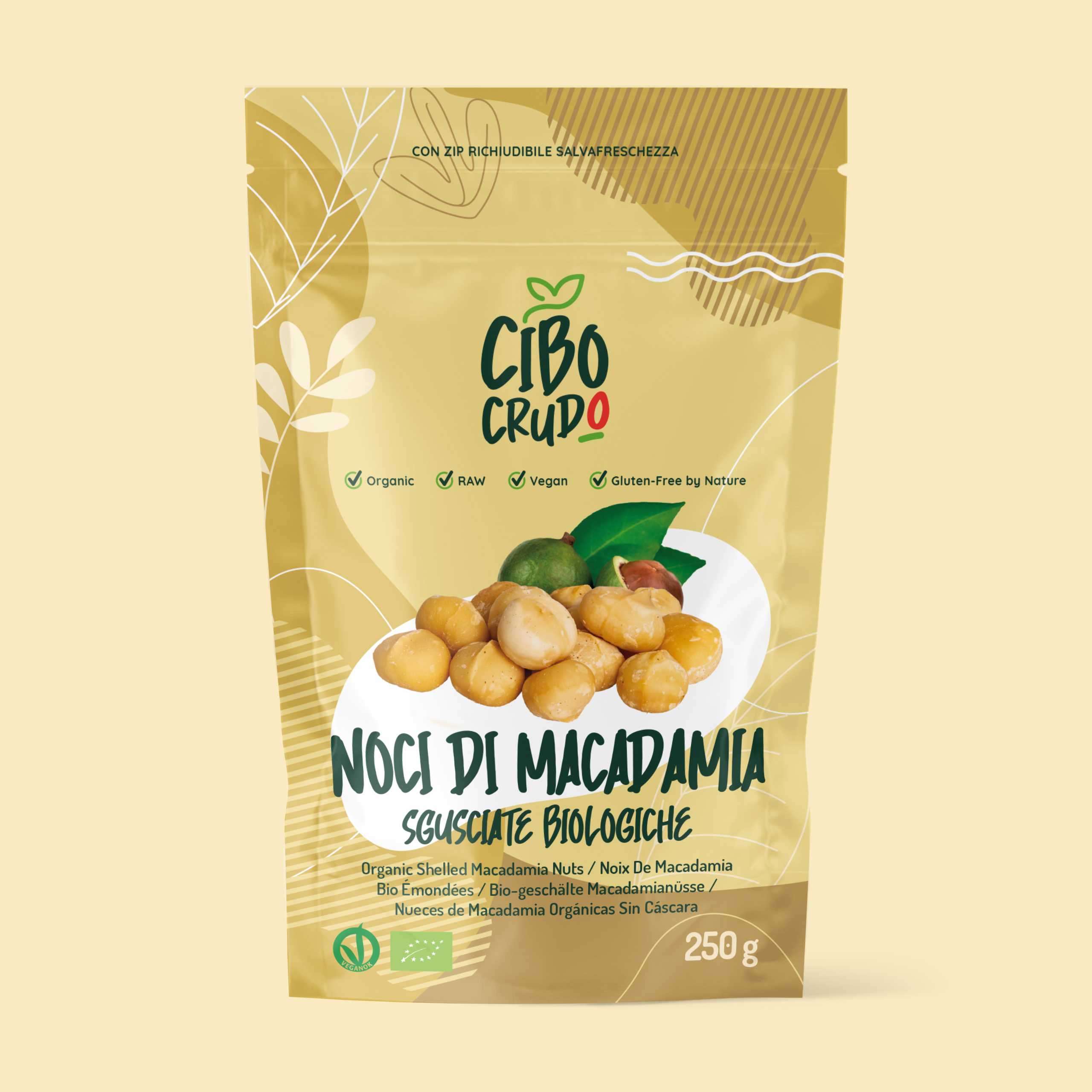 Noci di Macadamia Crude Bio