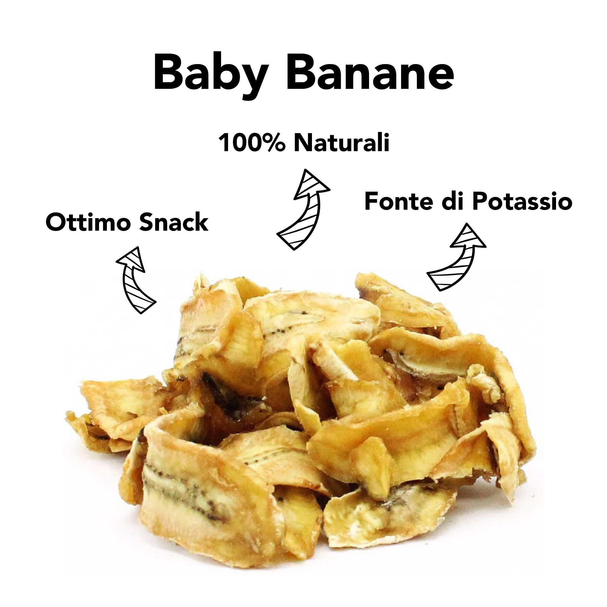 Baby Banane Essiccate Crude A Fette 5