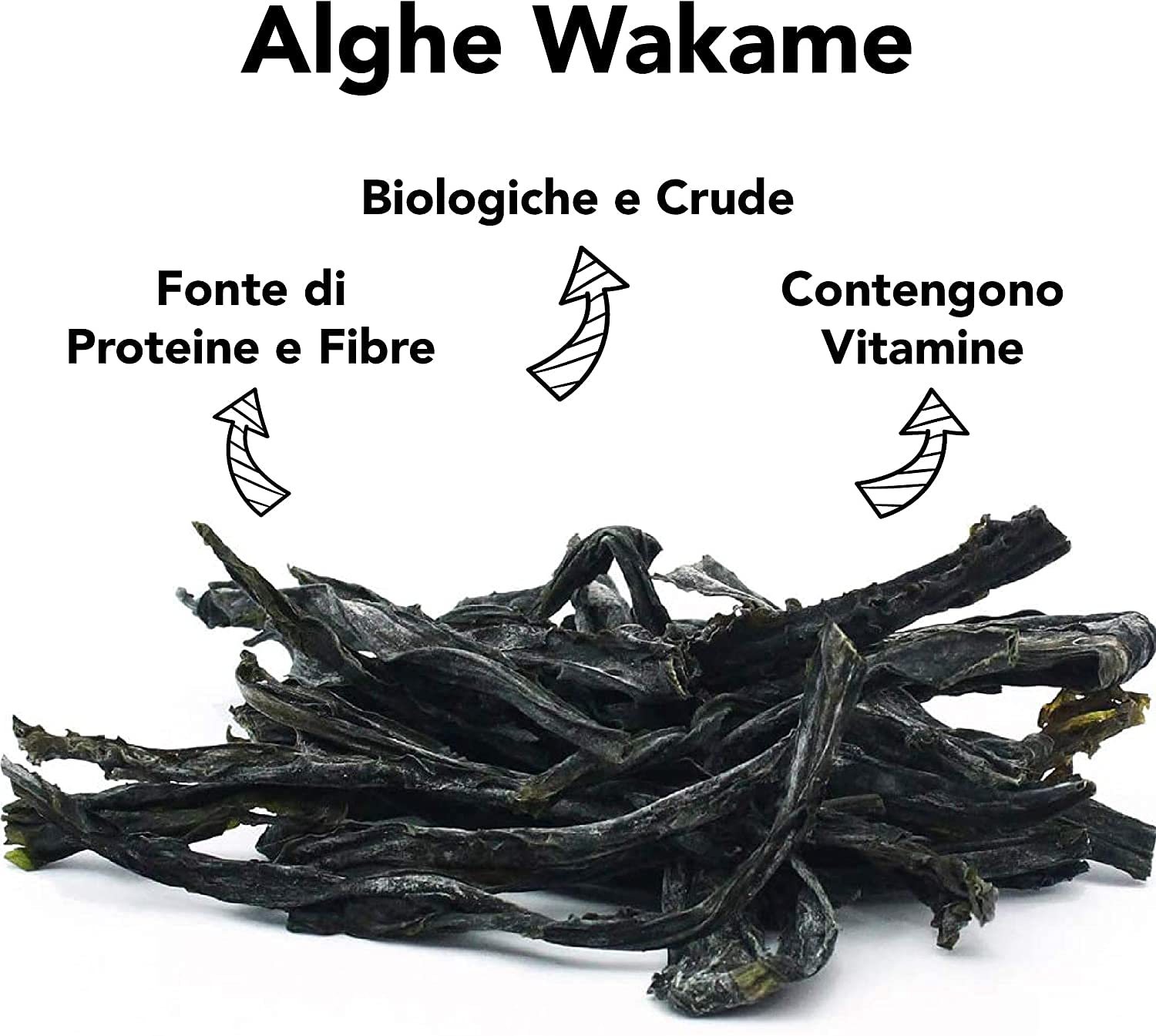 Alghe Wakame secche, gambo Wakame 200g : : Alimentari e cura della  casa