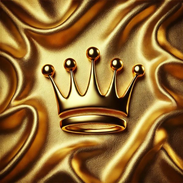 Gold crown artwork for the PARennial Golf Trophy Room