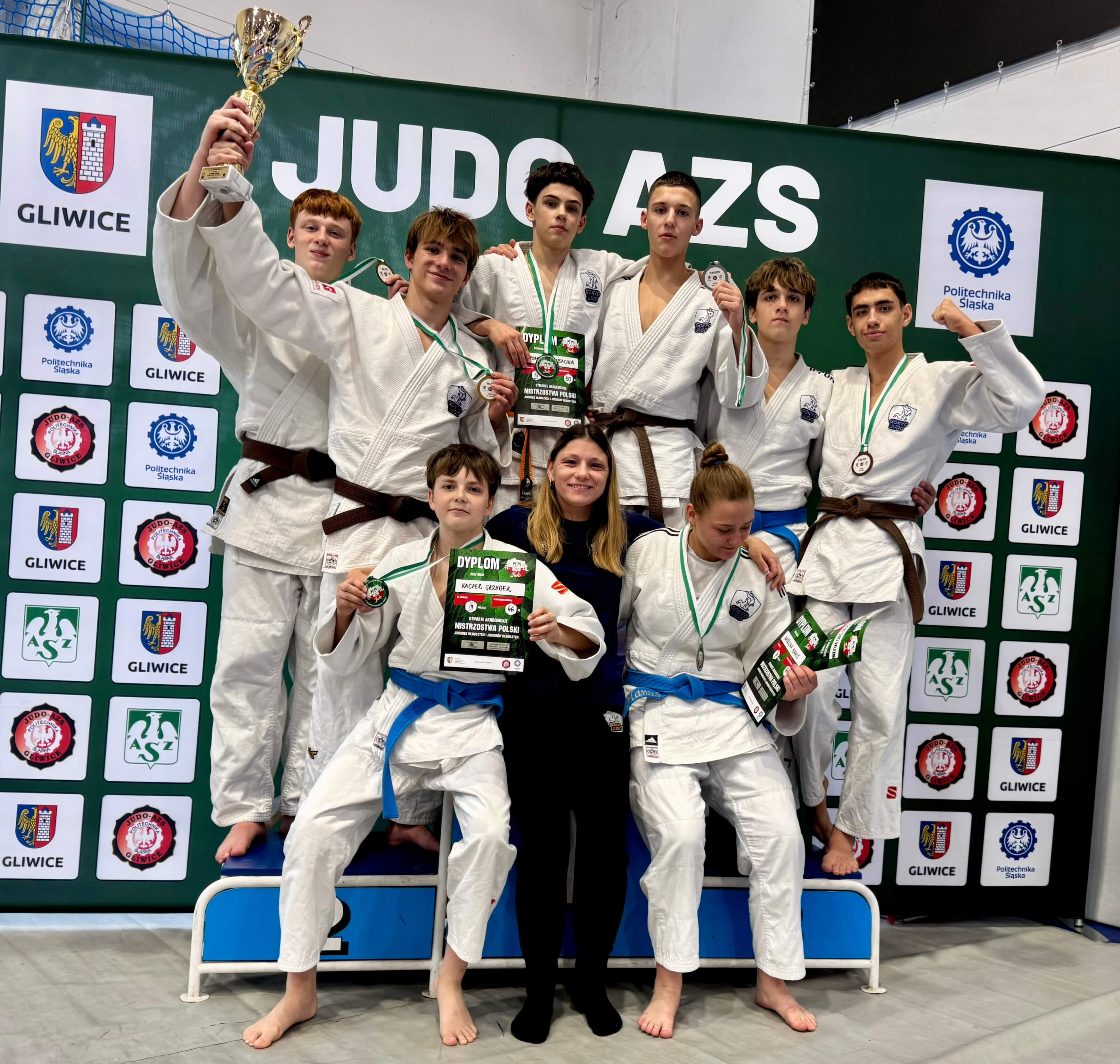 7 medali Gokyo Judo na Otwartych Indywidualnych Mistrzostwach Polski AZS