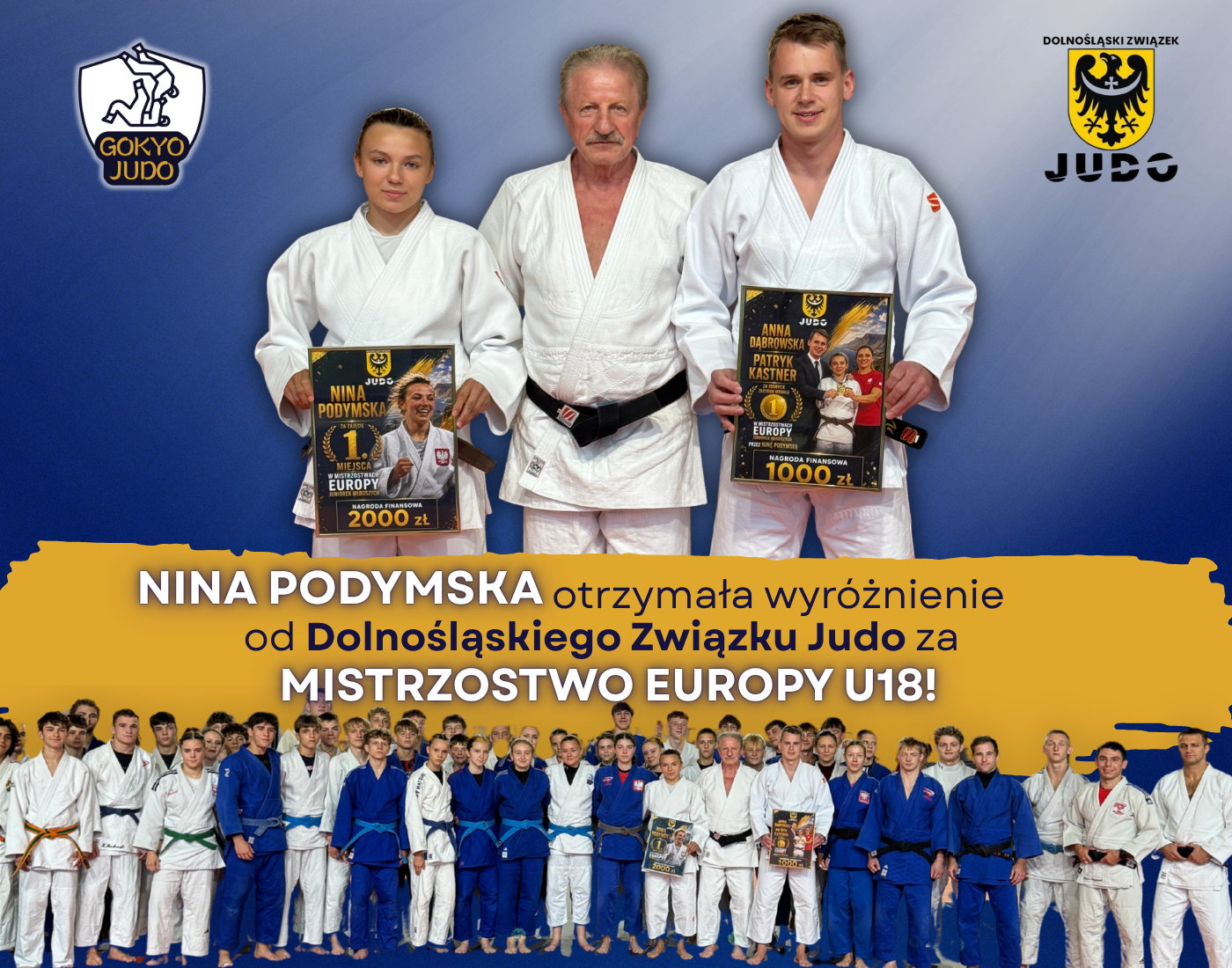 Wyróżnienie od Dolnośląskiego Związku Judo 
