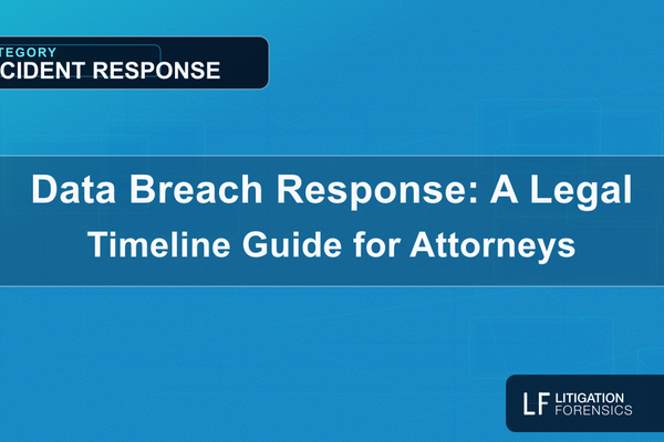 Data Breach Response: A Legal Timeline Guide for Attorneys