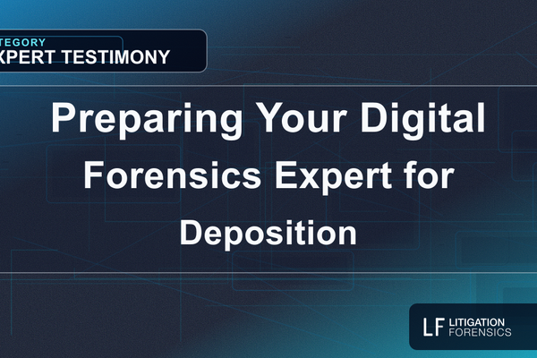 Preparing Your Digital Forensics Expert for Deposition