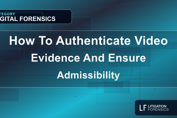 How To Authenticate Video Evidence And Ensure Admissibility