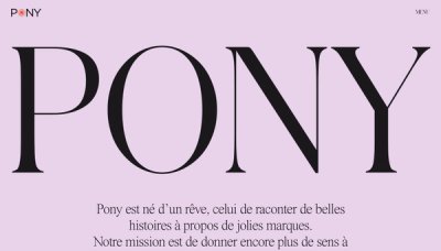 Agence Pony