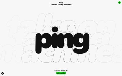 Ping! Talks on Talking Machines