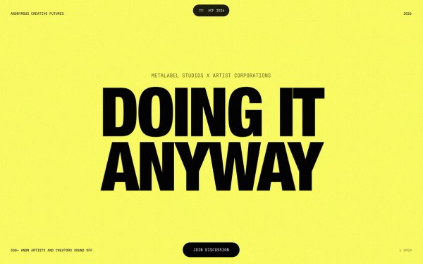 Anonymous Creative Futures 2026 thumbnail