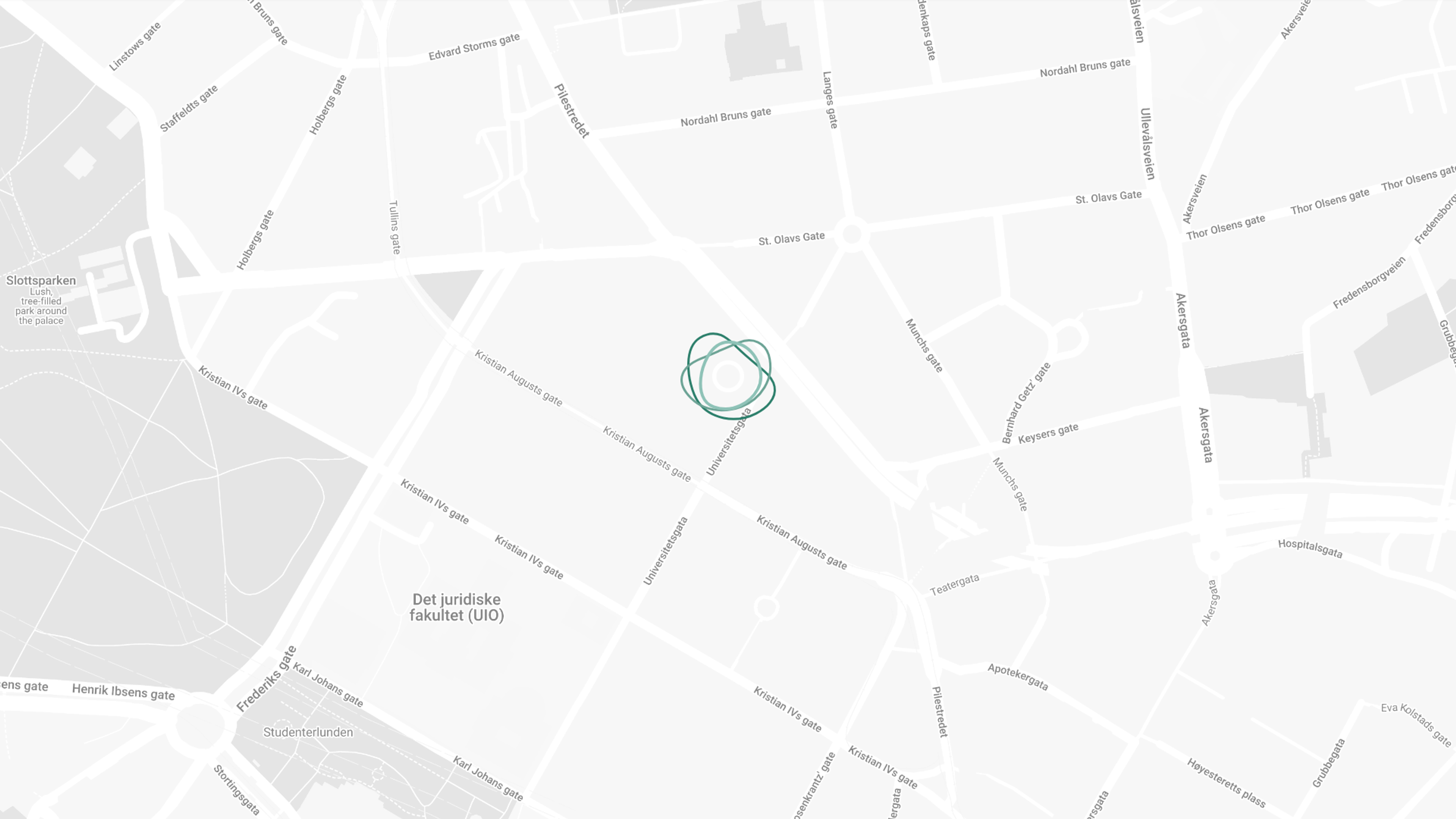 Kart som viser hvor vi holder til