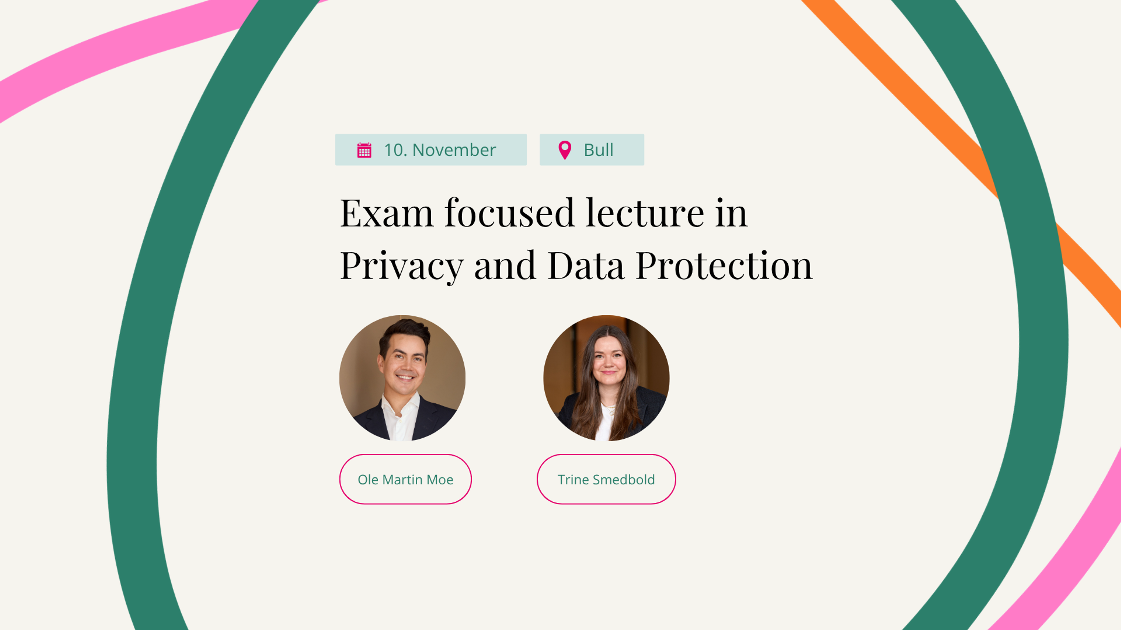 Exam focused lecture in Privacy and Data Protection