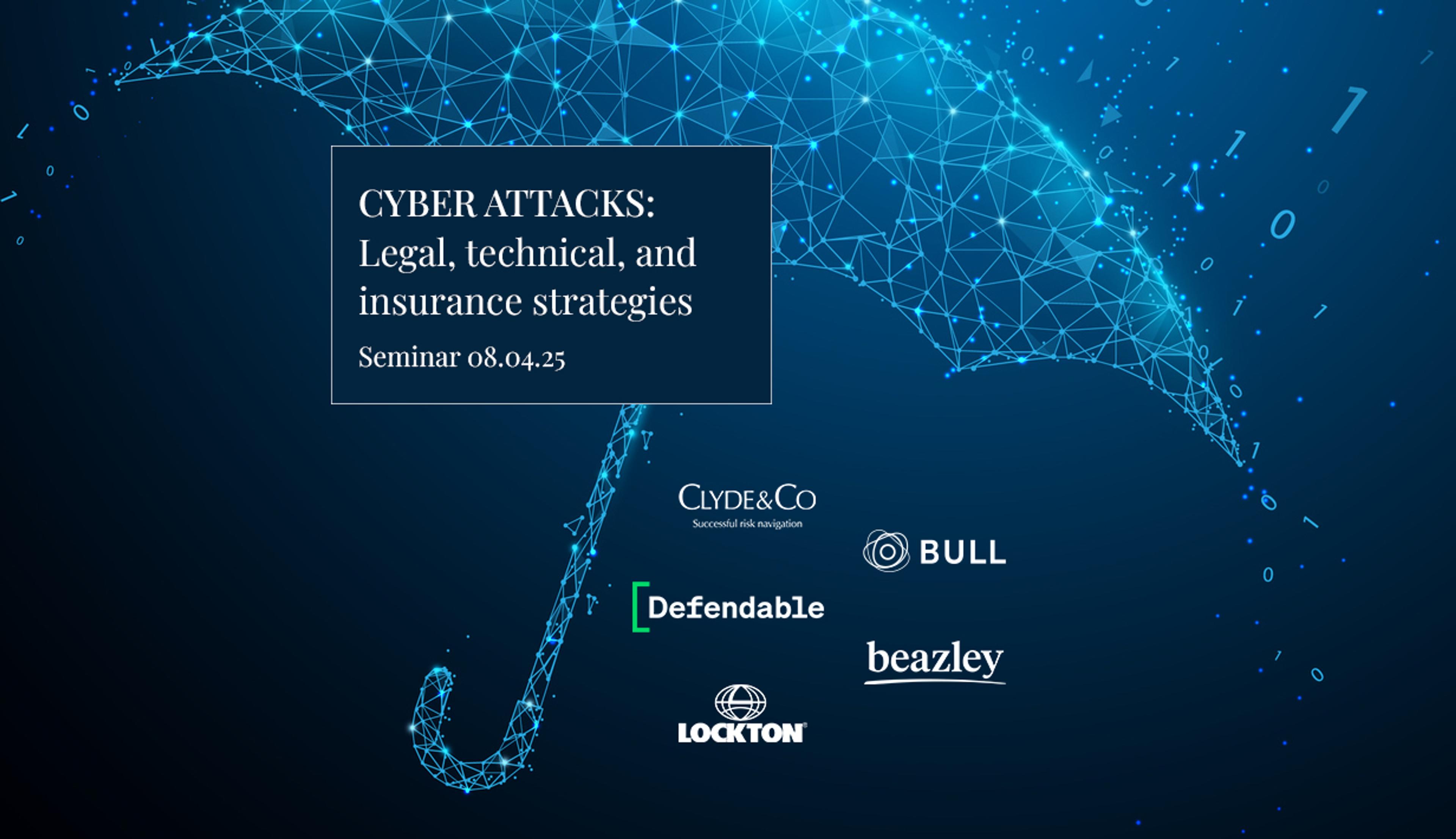 Join us for an exclusive half-day seminar on cyber risk management!