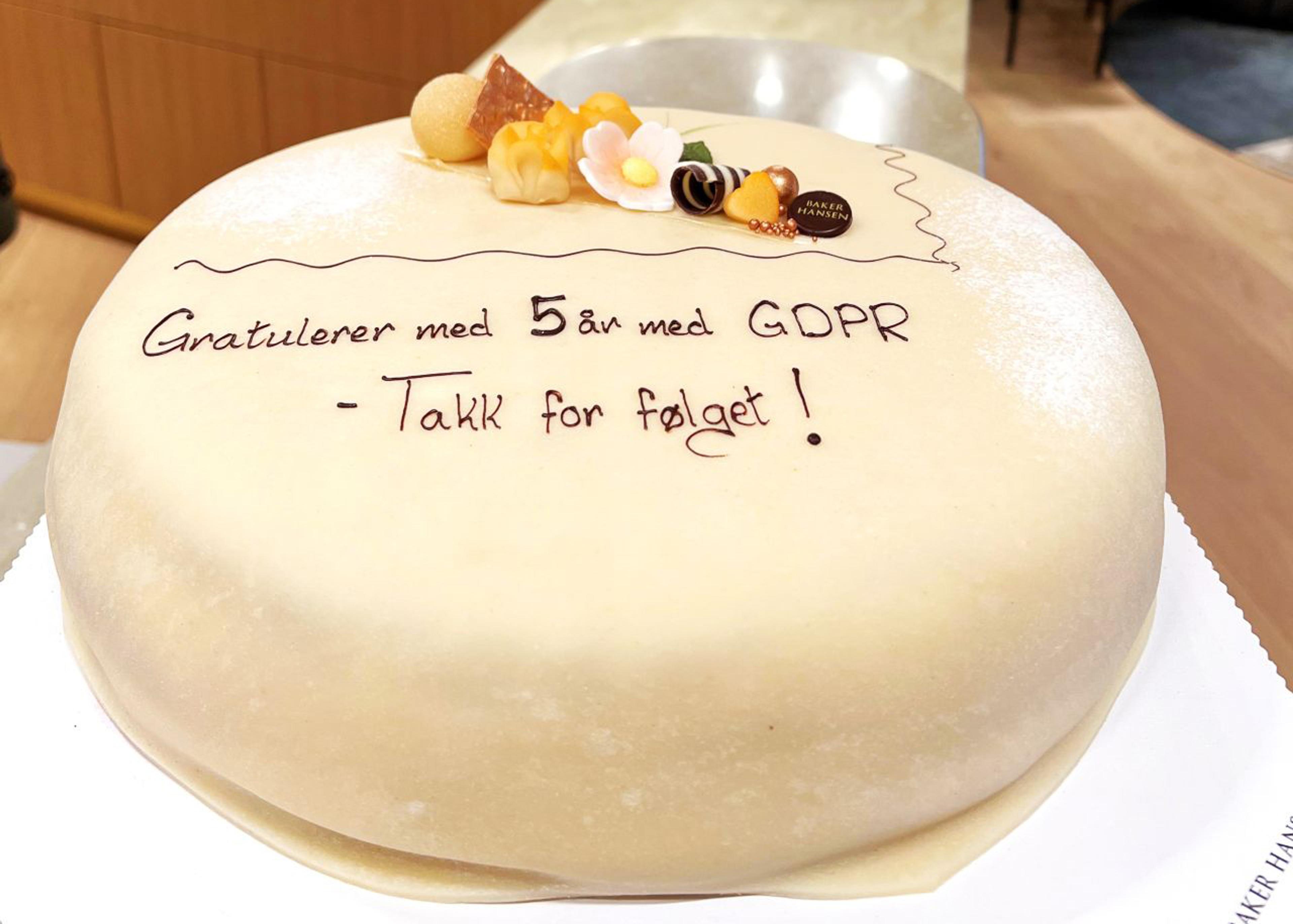 Gratulerer med dagen GDPR!