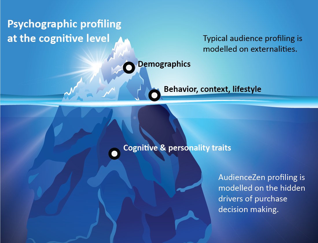 Psychographic profiling at the cognitive level
