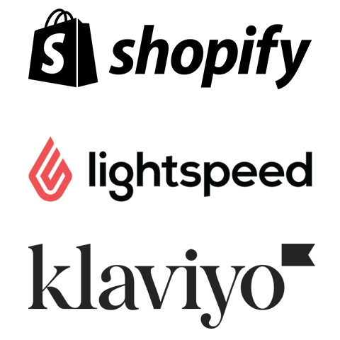 AudienceZen integrates with Shopify, Klaviyo and Lightspeed