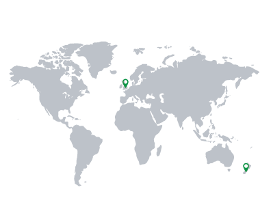 Map showing AudienceZen locations