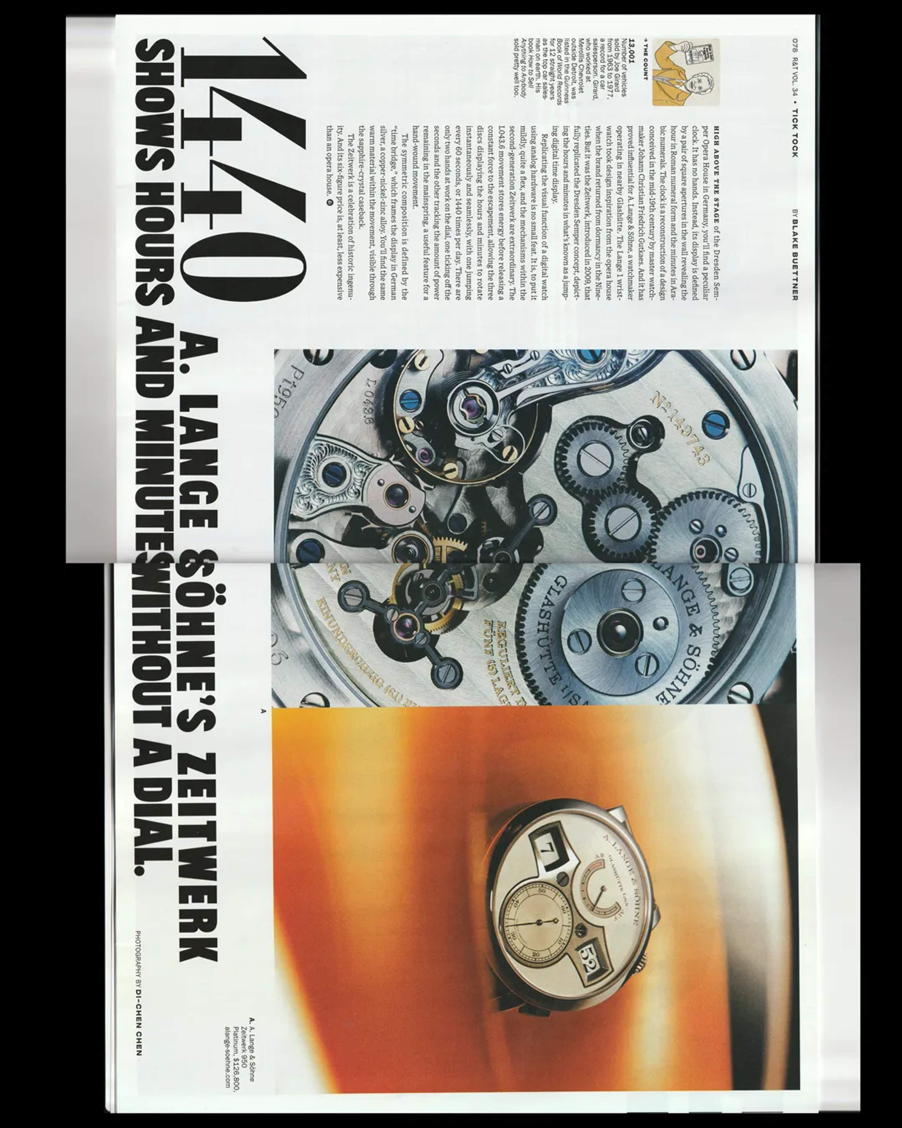 A. Lange & Söhne Zeitwerk for Road & Track