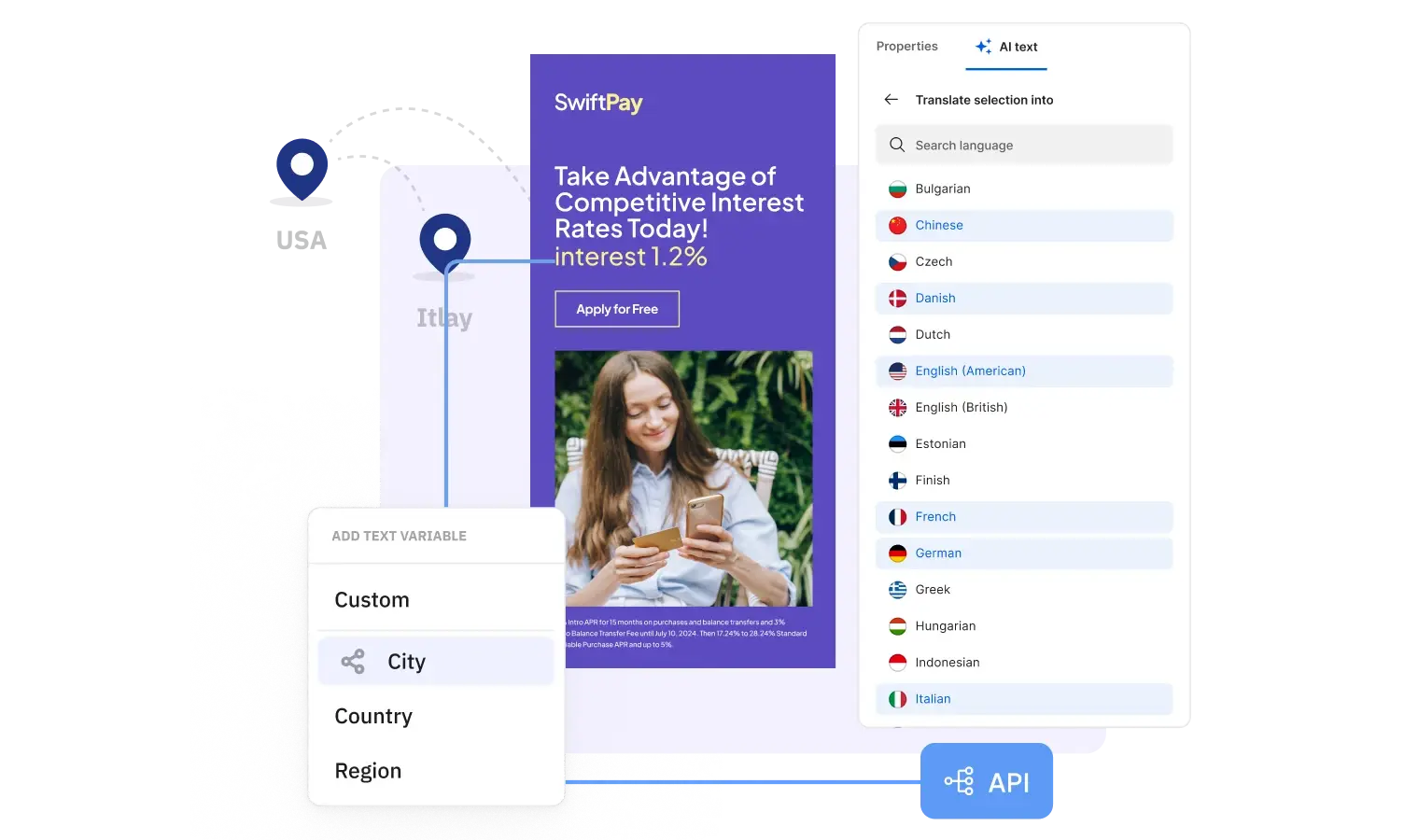 Ad serving feature
