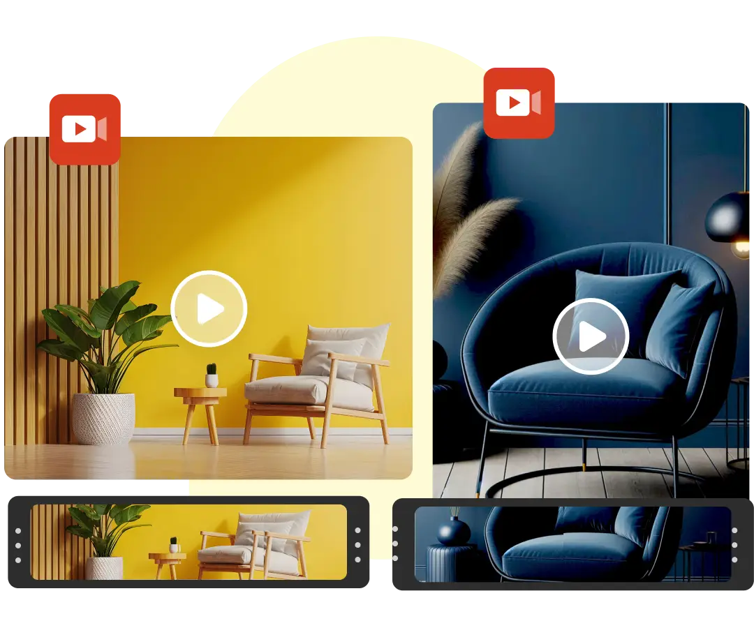 Multiple video clips into one creation