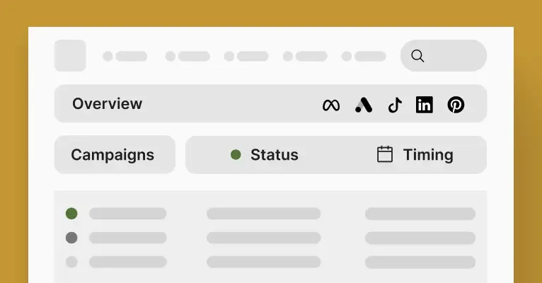 Track campaigns in a visual dashboard