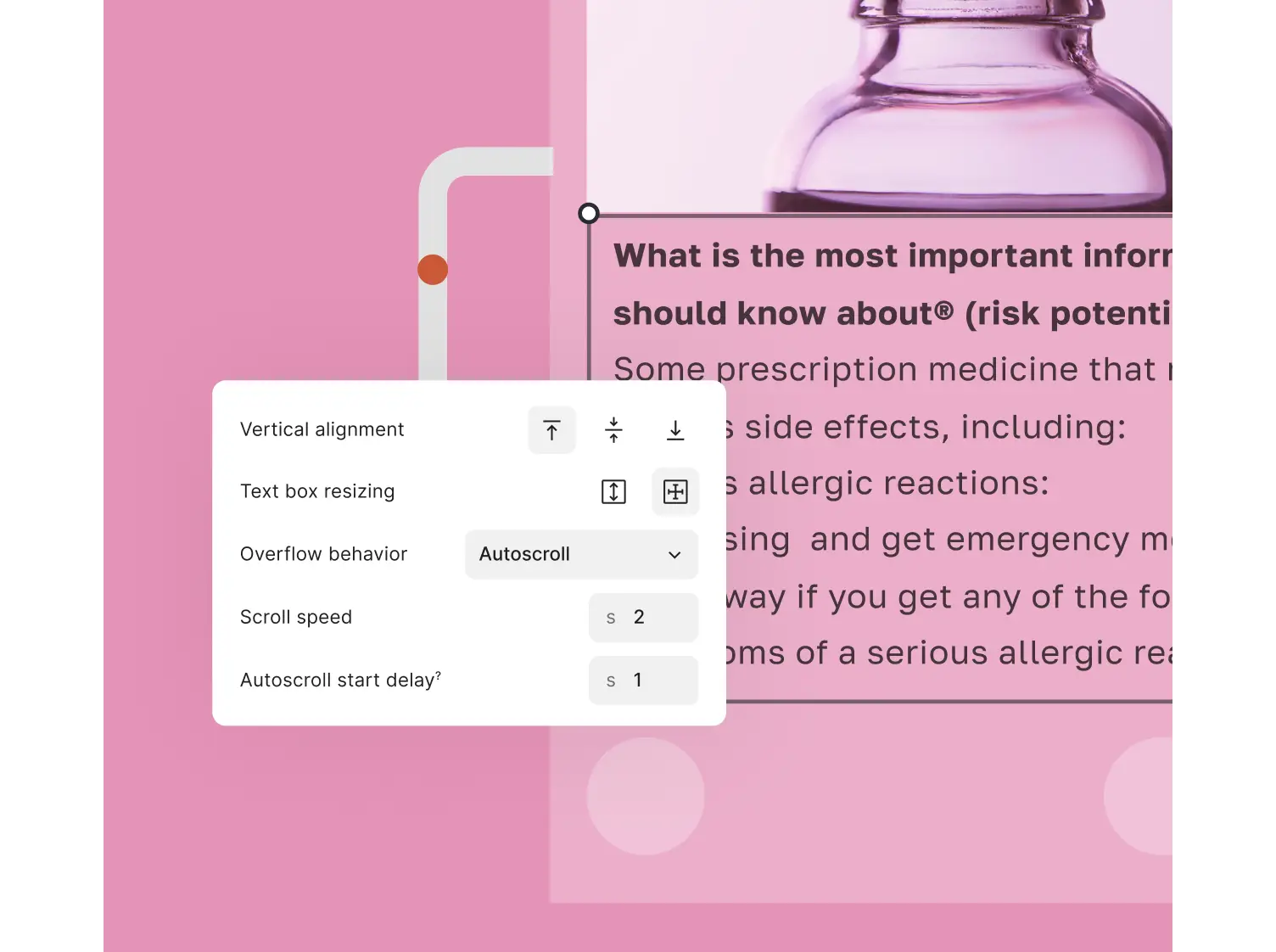 Autoscroll feature in ad serving