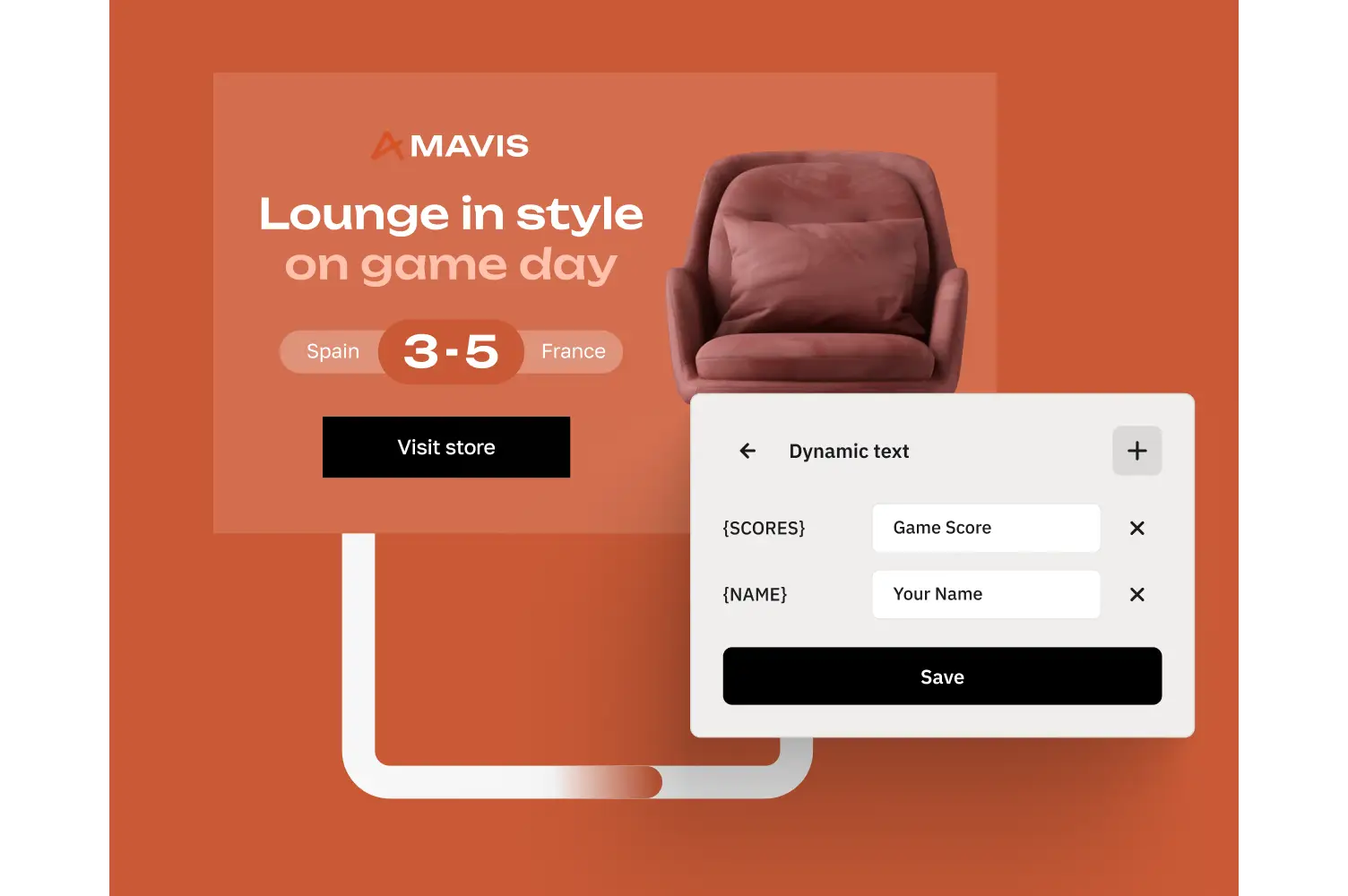 Dynamic text feature