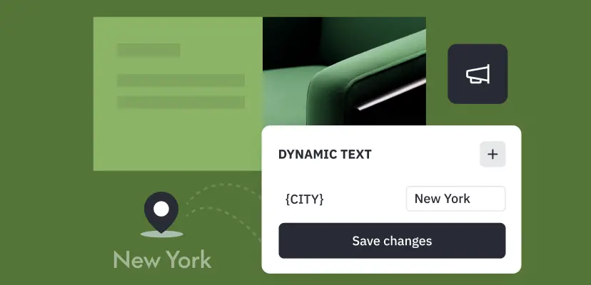 Dynamic text feature