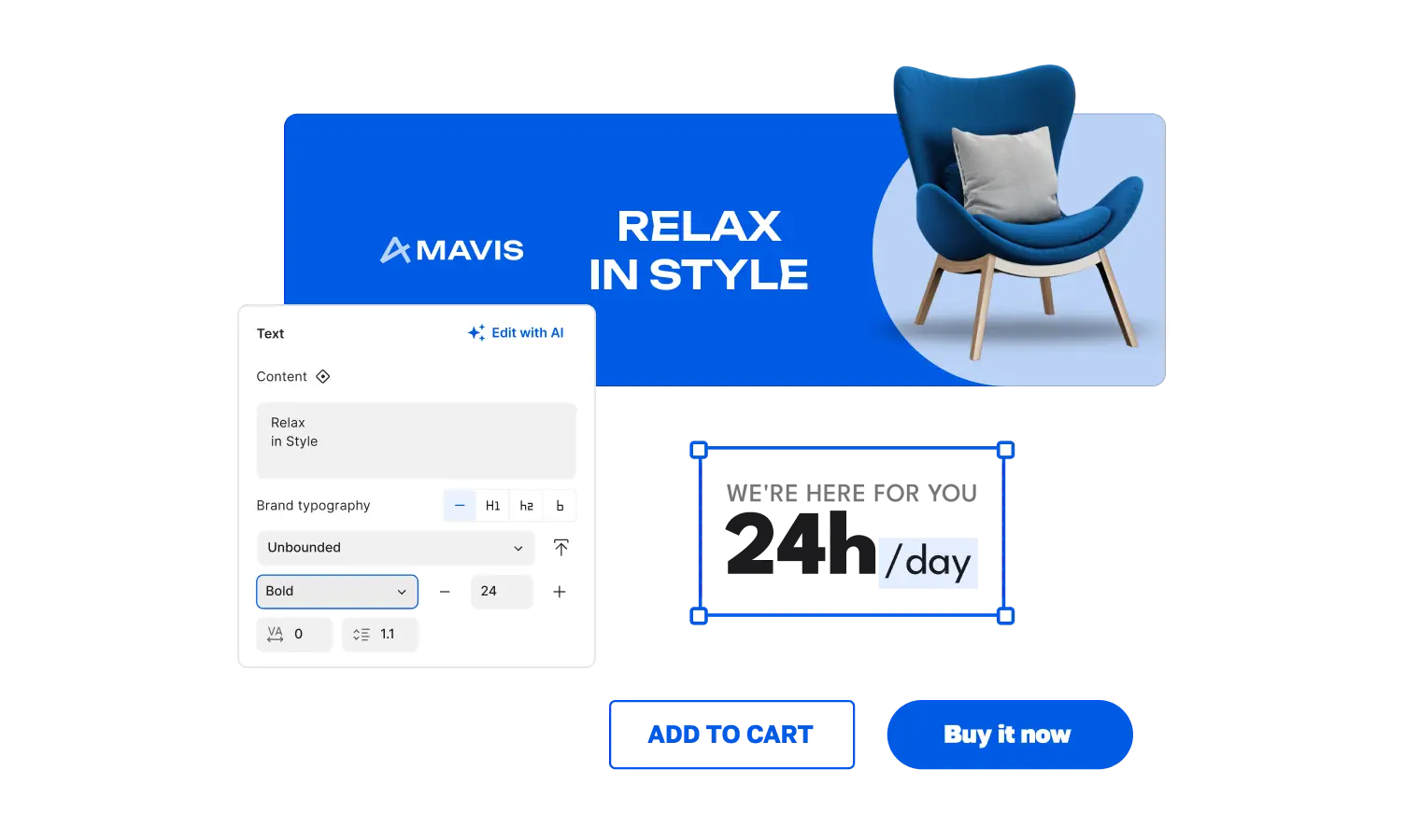 Customize every aspect of your text