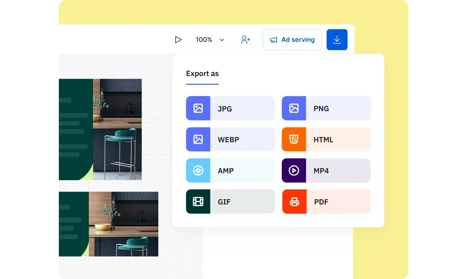 Multiple channels export option