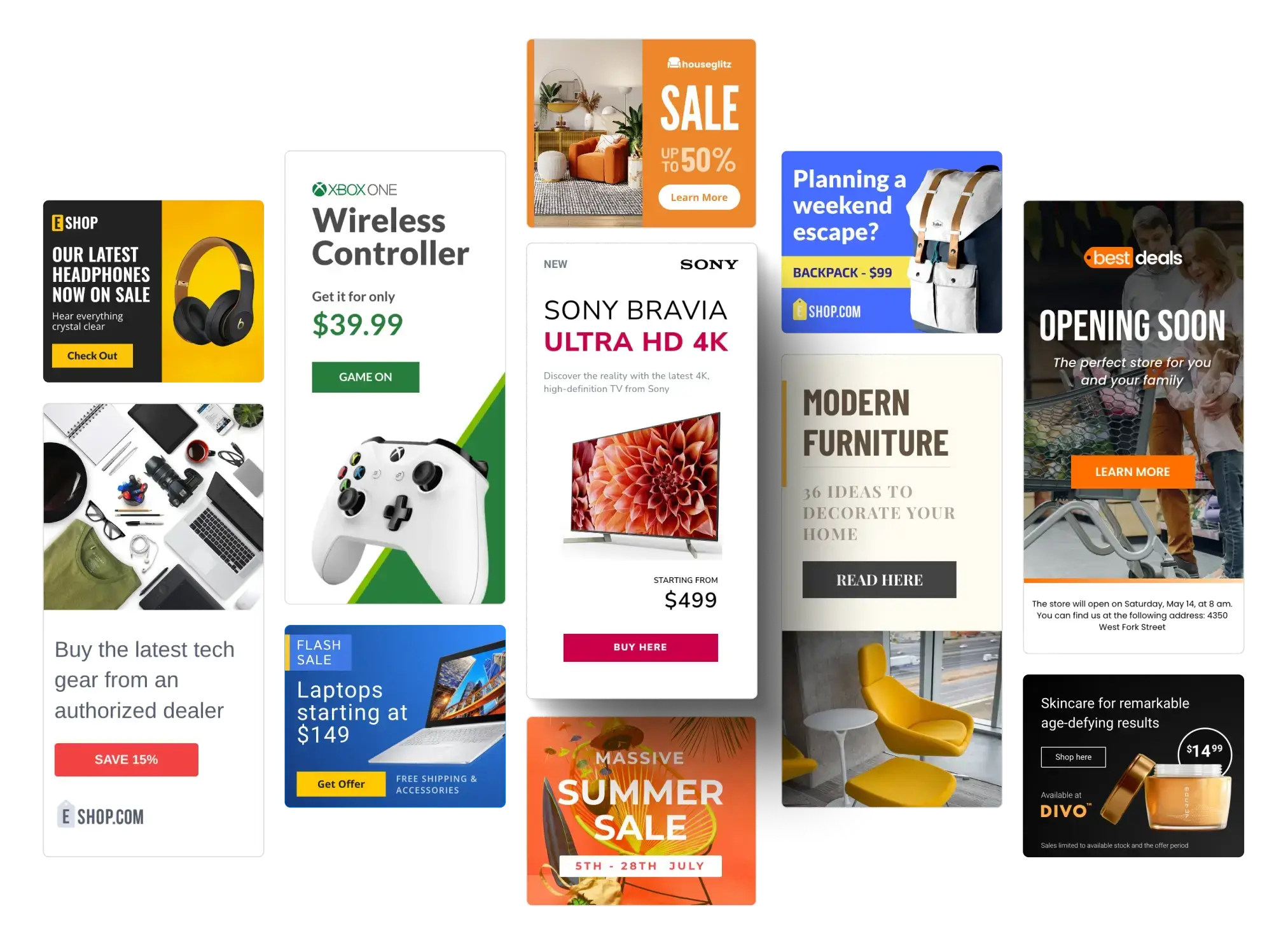 Retail ads templates