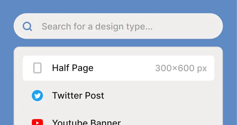 Size presets feature