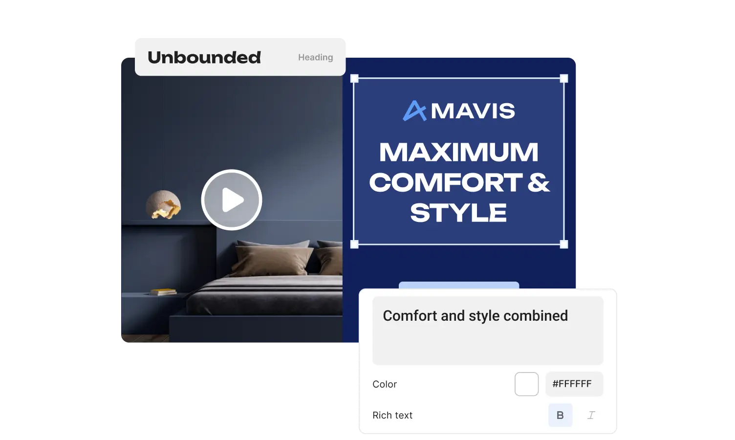 Create engaging videos with text