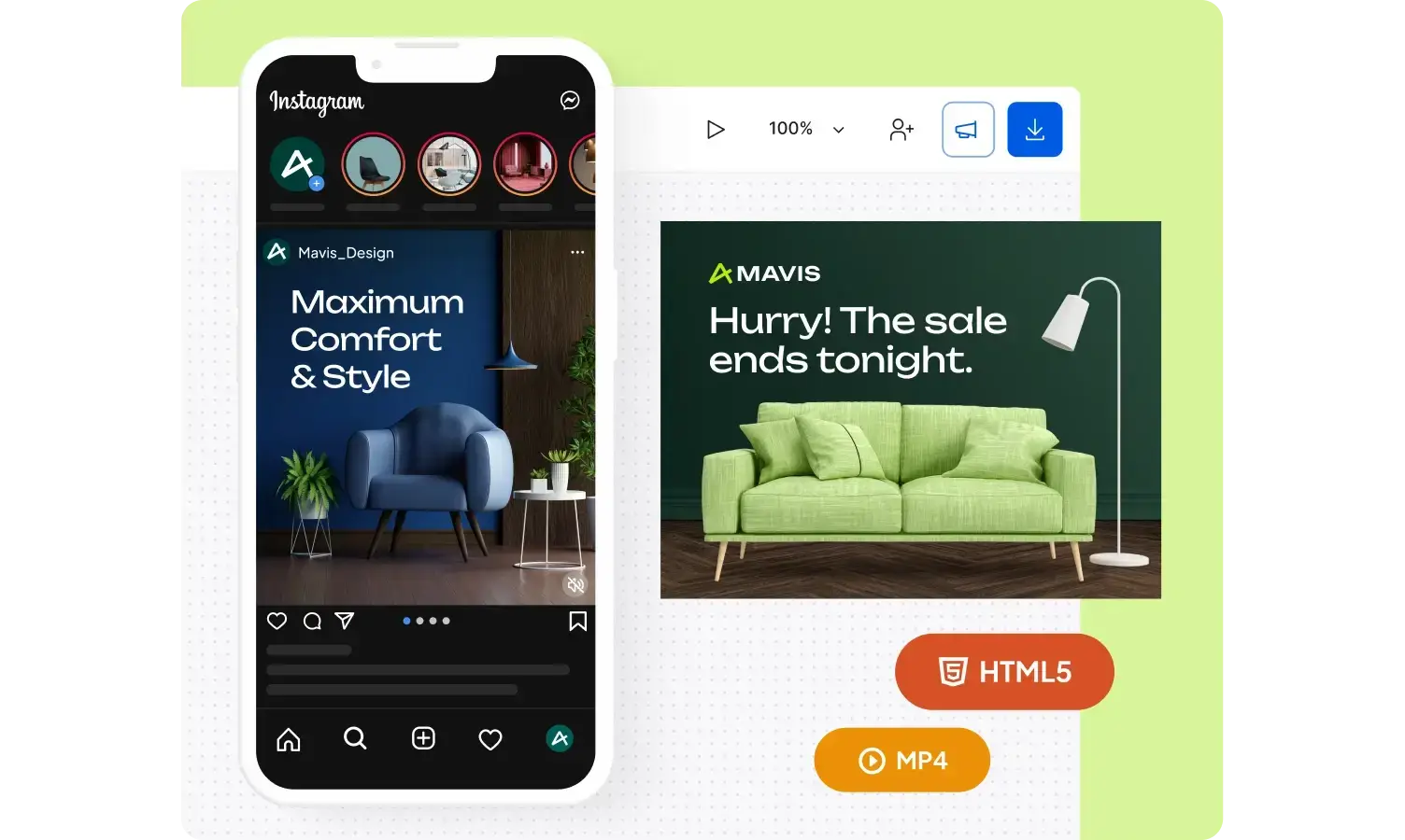 Export ads easily