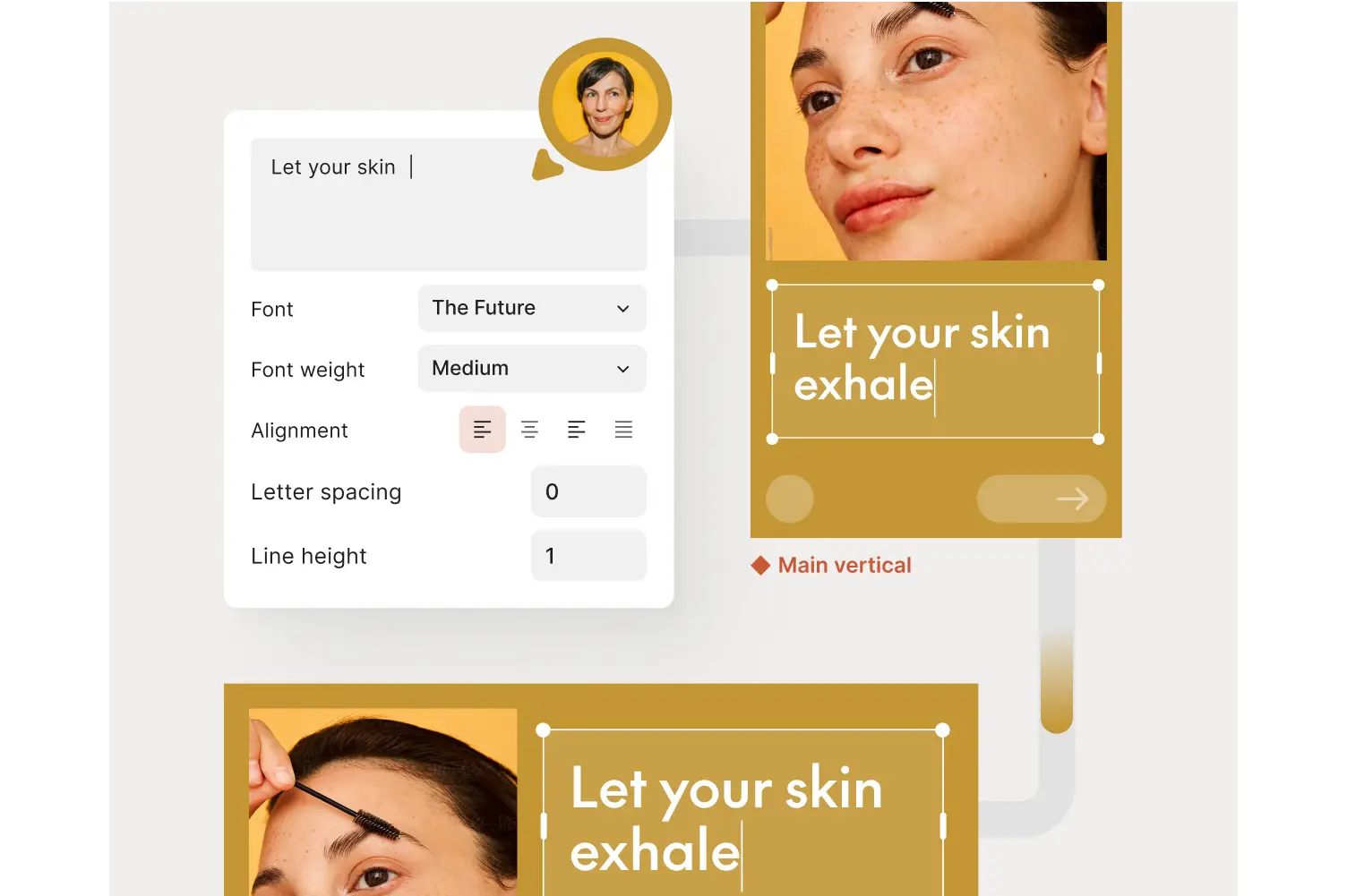 Change headlines, images, colors or CTAs across every banner at once