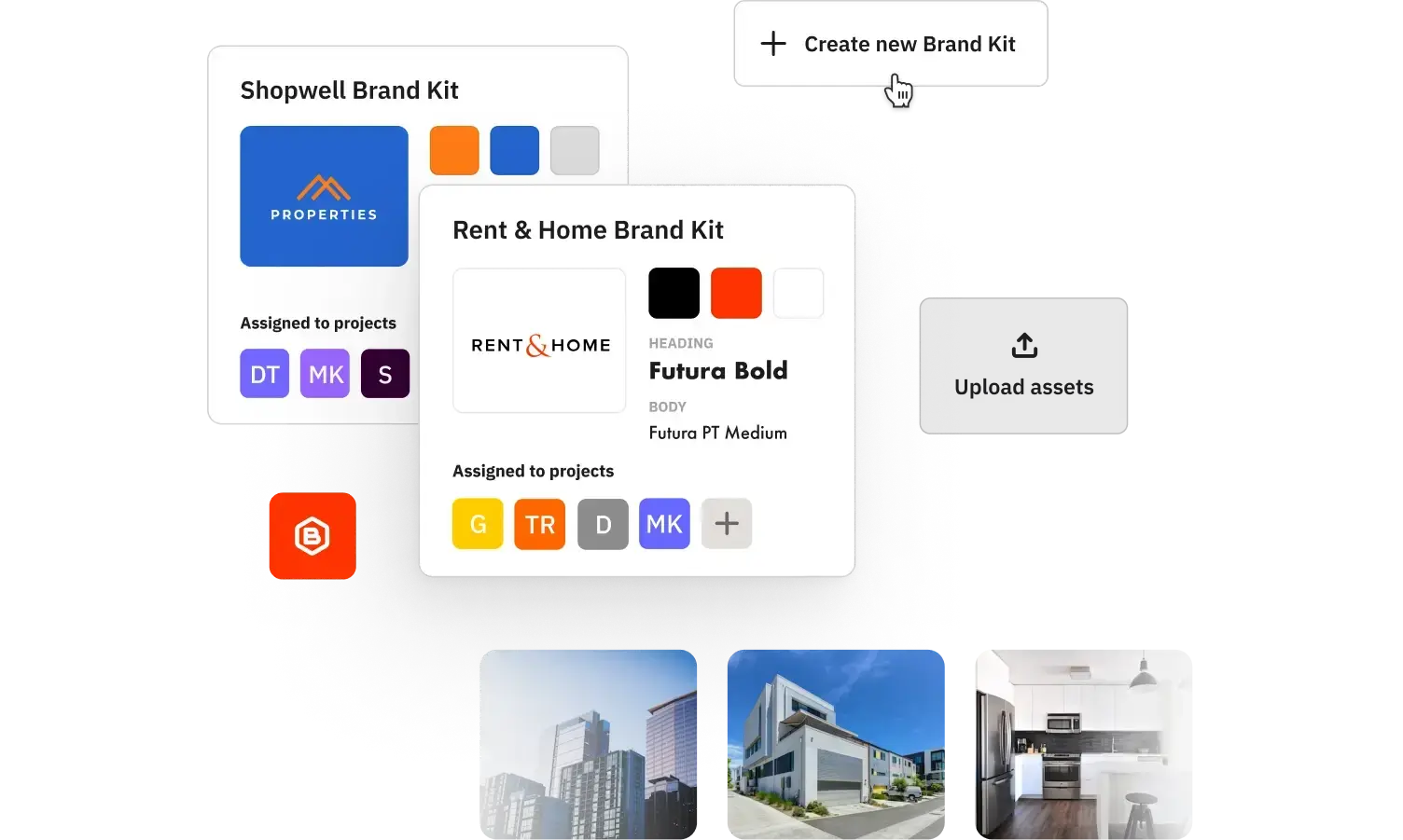 Create a dedicated brand kit for your real estate campaign