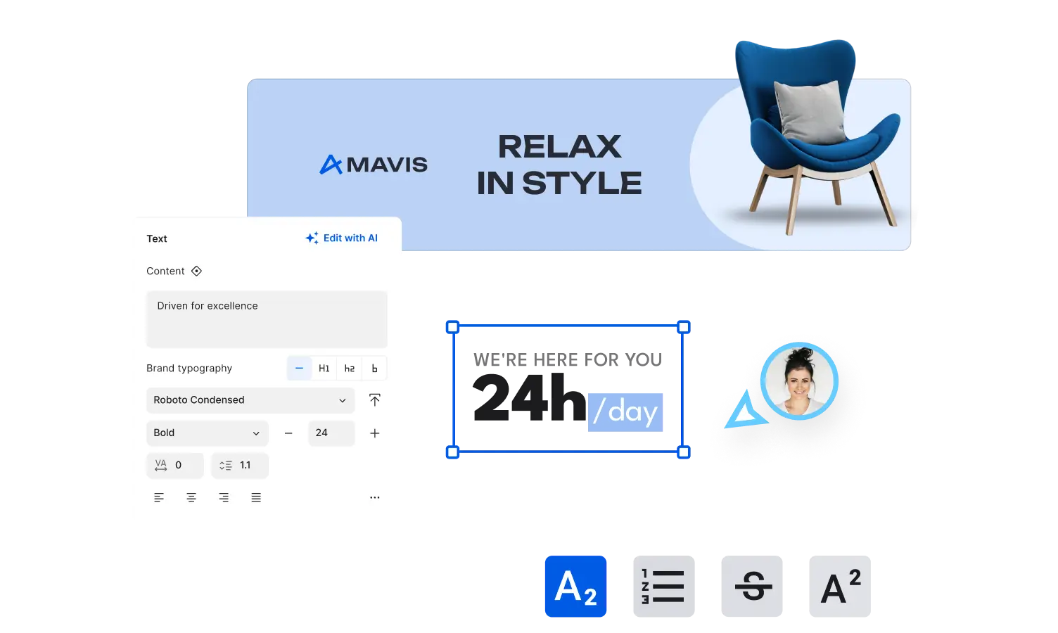 customizable rich text tool