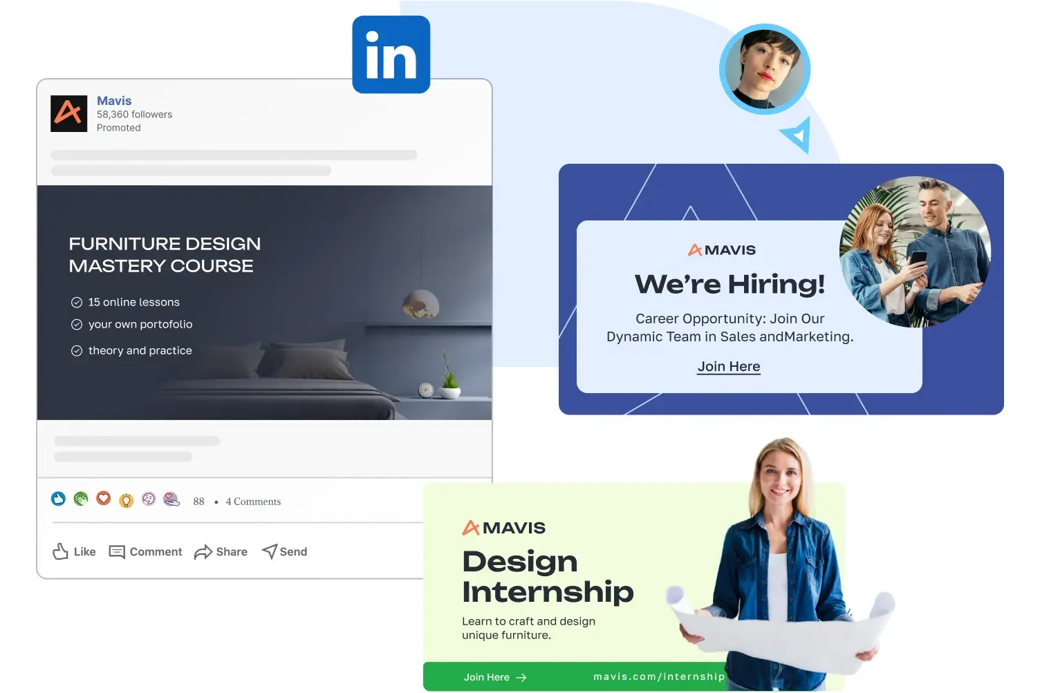 Online LinkedIn banner creator