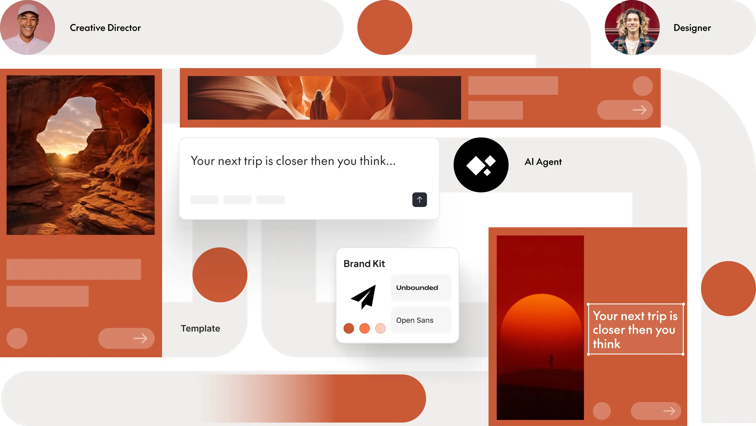 Turn briefs into multi-format, brand-aligned assets