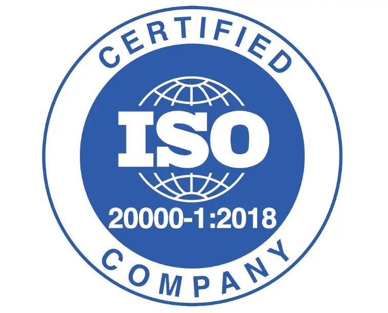 ISO 20000 - 1  certification