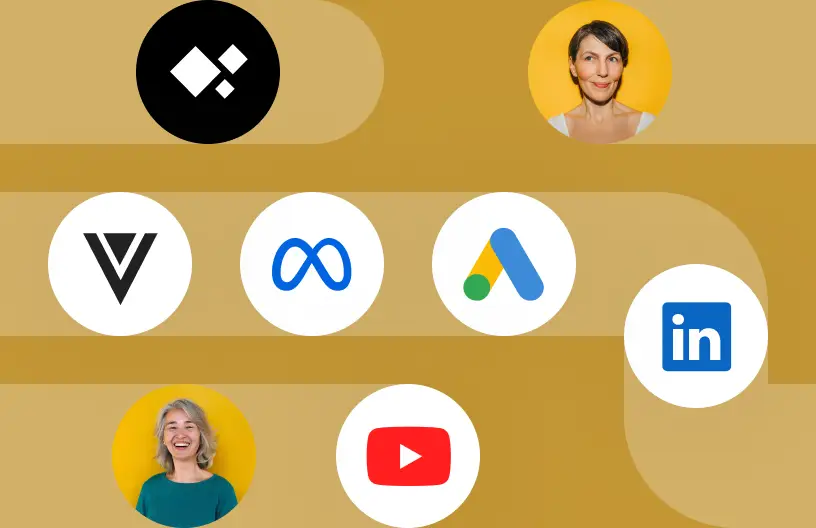 Publish directly to Meta, Google, CM360, DV360 and more, no uploading