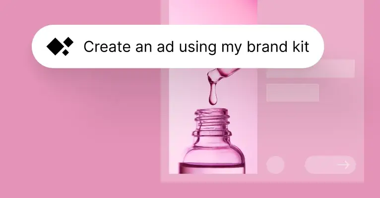 Create an ad using your brand kit